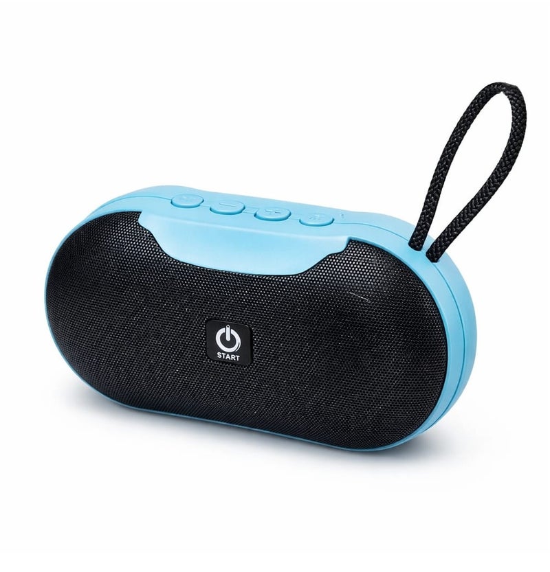 مكبر صوت بلوتوث محمول START ST-01 - صوت ستيريو عالي الدقة، معزز صوت جهير، بطارية 1200 مللي أمبير، يعمل بمنفذ USB، متوافق مع الهواتف وأجهزة الكمبيوتر